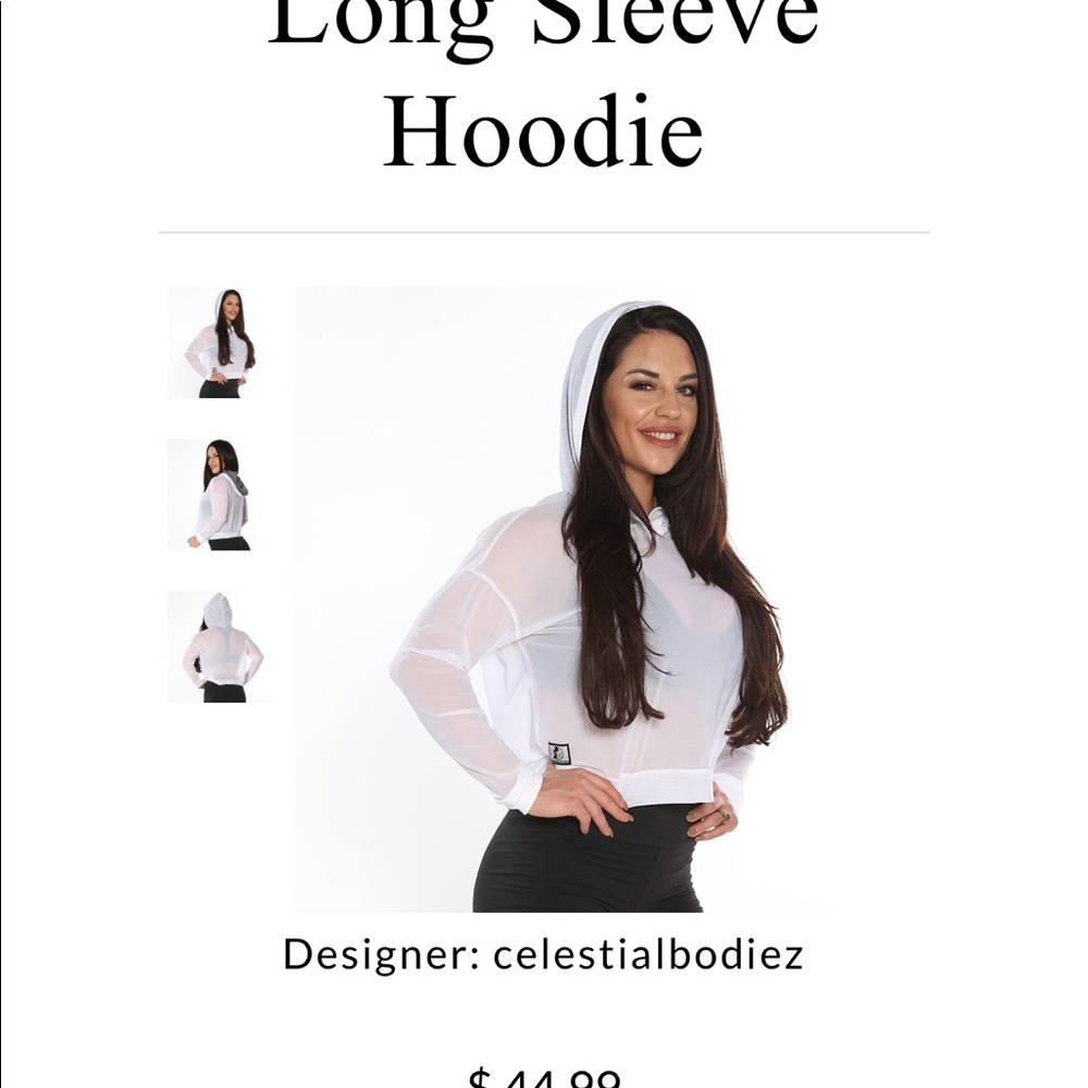 Mesh hoodie WHITE